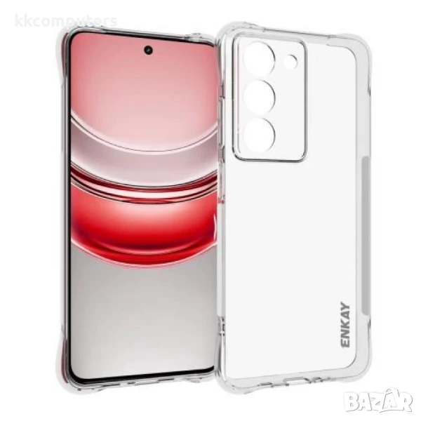 Realme 14x / Realme C75 Удароустойчив ENKAY Силиконов Калъф и Протектор, снимка 1