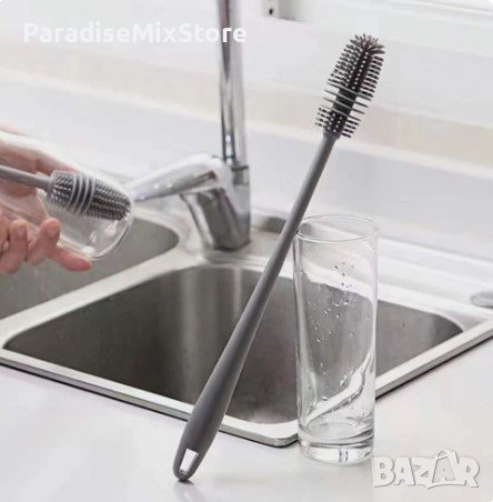 Универсална силиконова четка за измиване на чаши и бутилки, снимка 1