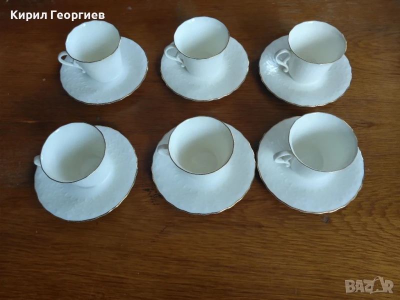 Сервиз за кафе от костен порцелан , снимка 1