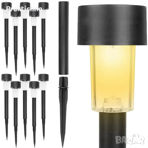 Соларни градински лампи – 10 бр. Gardlov, снимка 1