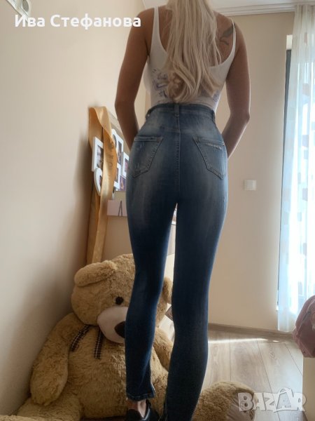 Еластични с висока талия страхотни изчистени дънки Dsquared2 , снимка 1