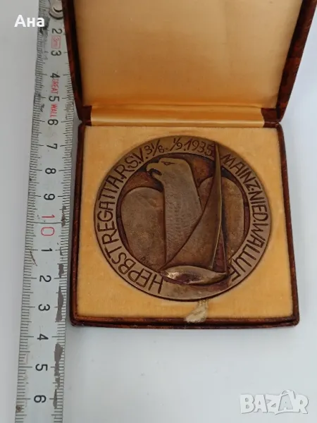 Немски плакет с кутия Трети Райх1935 г , снимка 1