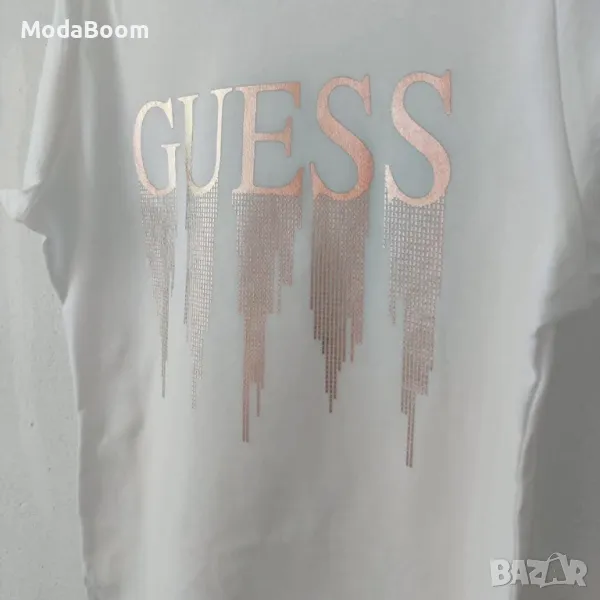 Guess бяла дамска тениска , снимка 1