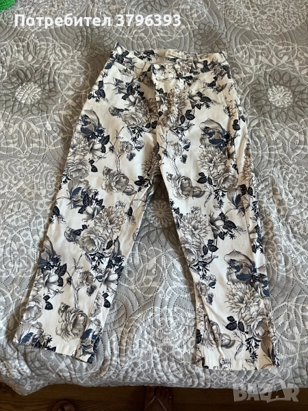 Летен панталон с цветя, снимка 1