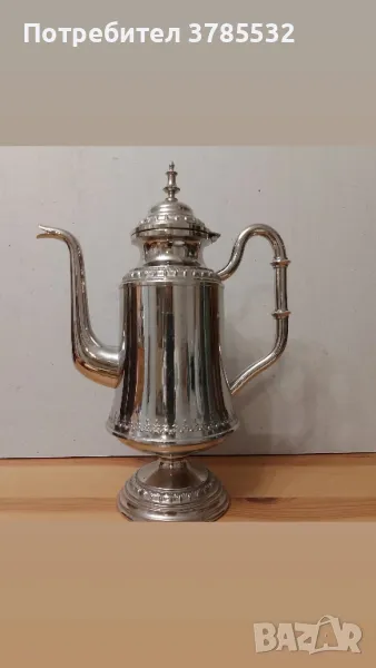 шведски посребрен чайник , снимка 1