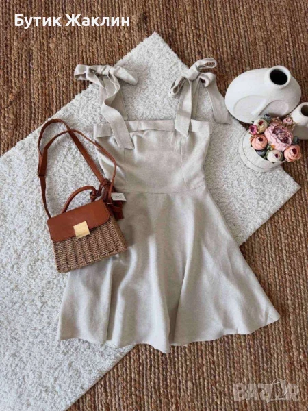 Дамска рокля с панделки, снимка 1