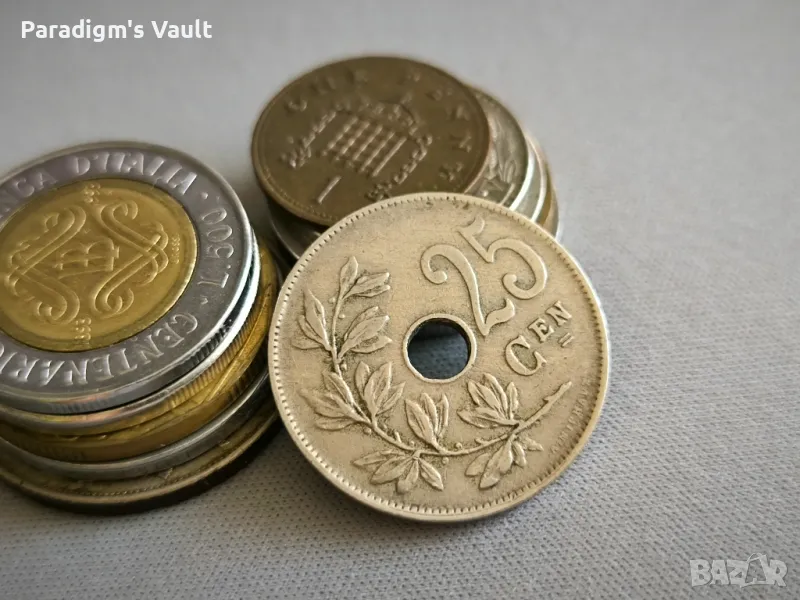 Монета - Белгия - 25 сентима | 1921г., снимка 1