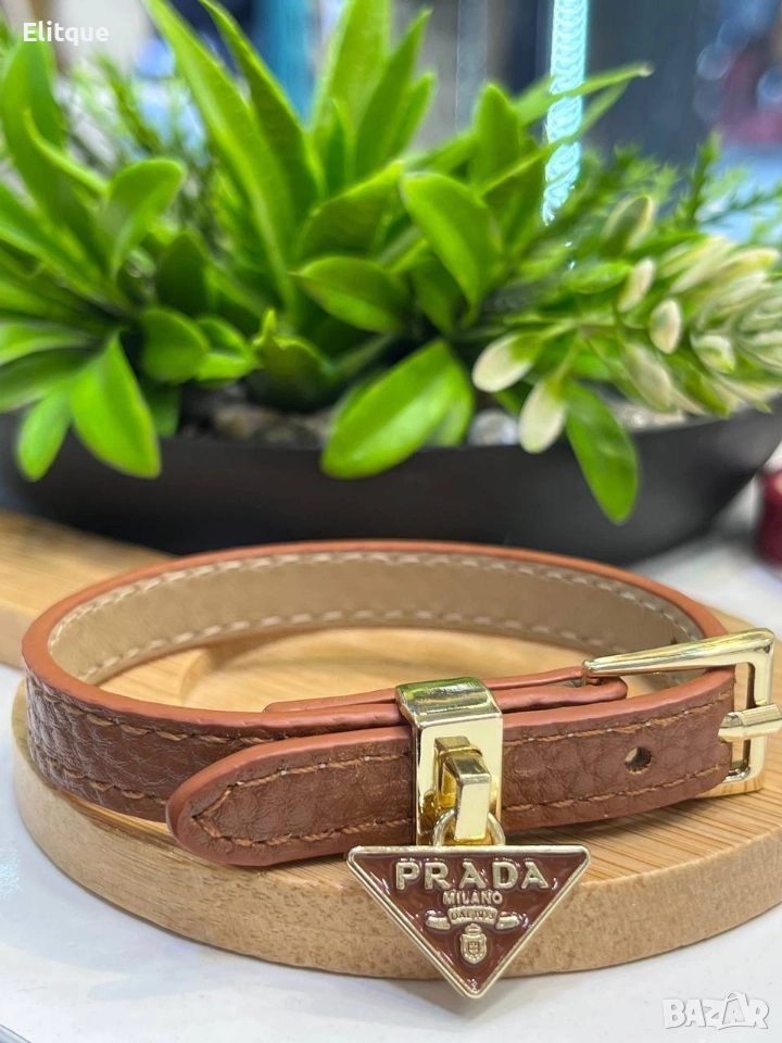 гривни от естествена кожа prada miu miu ysl saint laurent , снимка 1