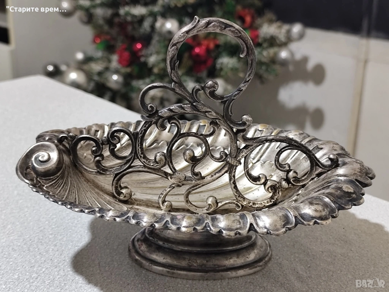 Антикварен Посребрен Лъжичник WMF , снимка 1