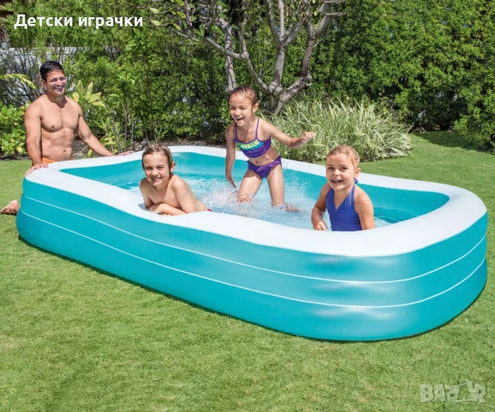Надуваем басейн INTEX, 305 х 183 х 56 см, семеен, 1020л , снимка 1