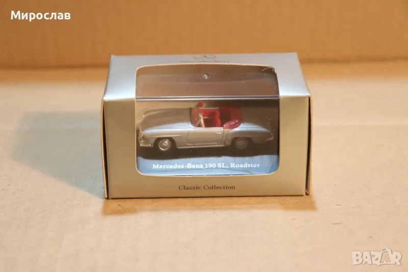 1:72 MERCEDES BENZ 190 SL ИГРАЧКА КОЛИЧКА ДИЛЪРСКИ МОДЕЛ, снимка 1