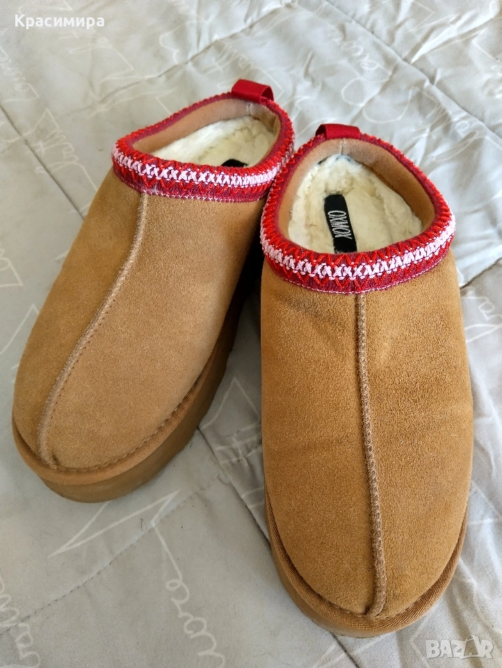 Естествена кожа обувки/пантофи , снимка 1