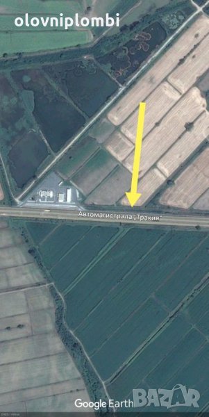 Продавам земеделска земя с лице на магистрала Тракия. , снимка 1
