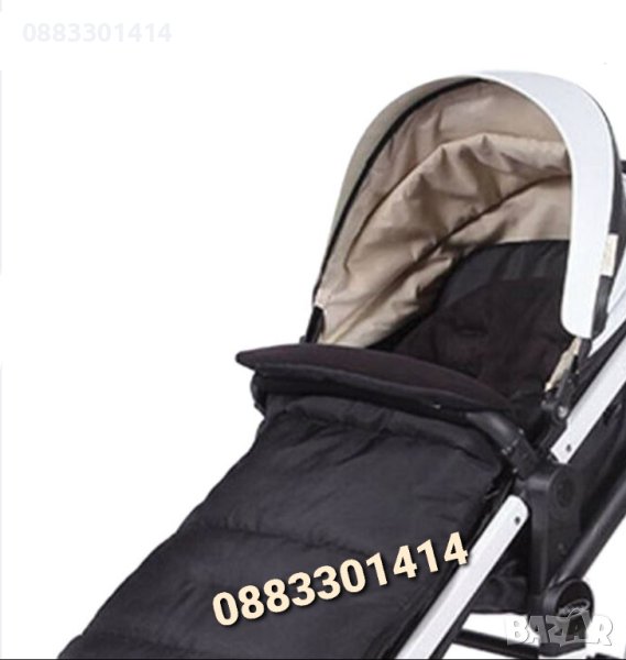 Чувал за количка Черен 90х50см. Зимно чувалче за количка , снимка 1