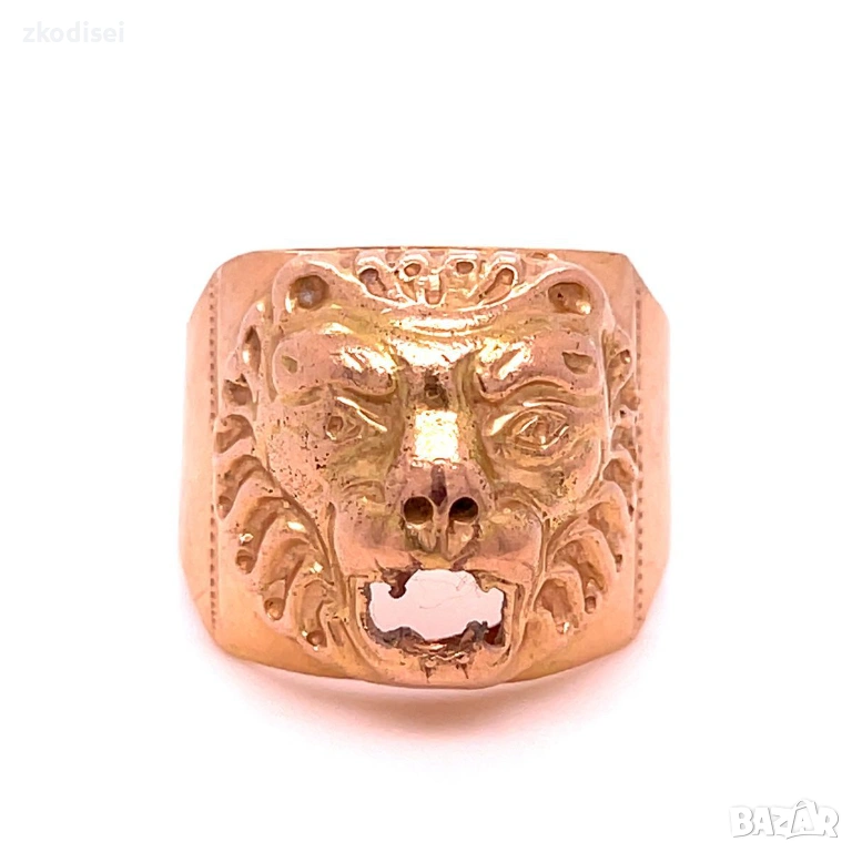 Златен мъжки пръстен 12,13гр. размер:69 14кр. проба:585 модел:36149-6, снимка 1