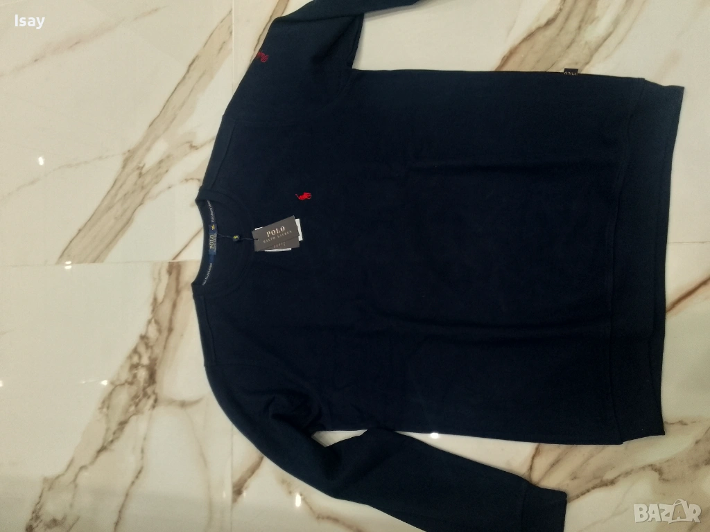 Мъжки пуловер ПОЛО 3ХЛ последен размер в тъмно син цвят , снимка 1