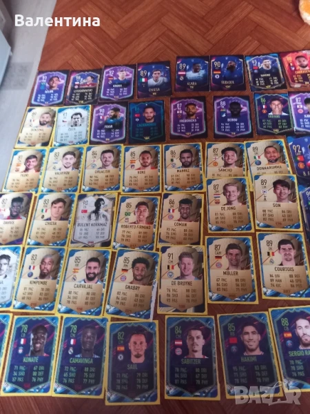 Картички на футболистите., снимка 1