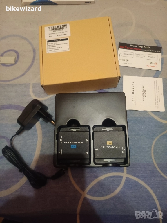 VEDINDUST HDMI удължител 60 м през Cat5e/Cat6 кабел - Ethernet RJ45 към HDMI предаване НОВО, снимка 1