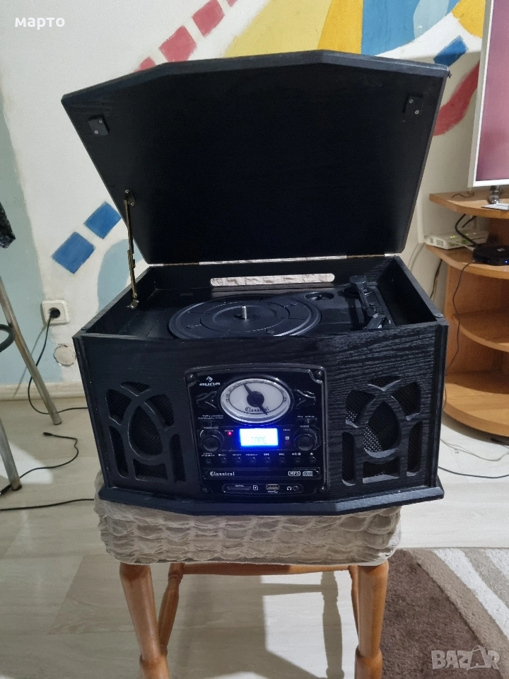 аудио система auna грамофон, снимка 1