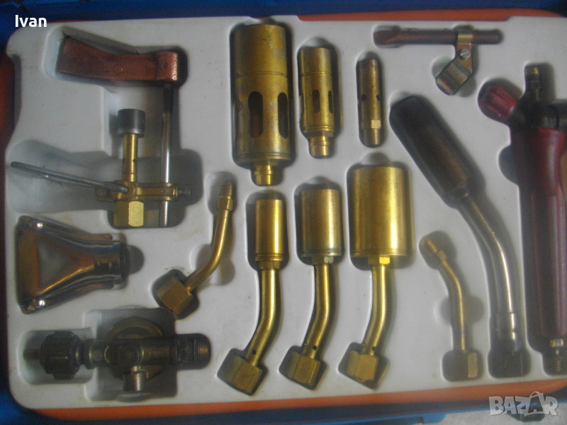 Made in ITALY-Газ Пропан-Бутан К-т Горелки/Поялници-Профи-20 Части-Старо Качество-CFH TURBO PROFI , снимка 1