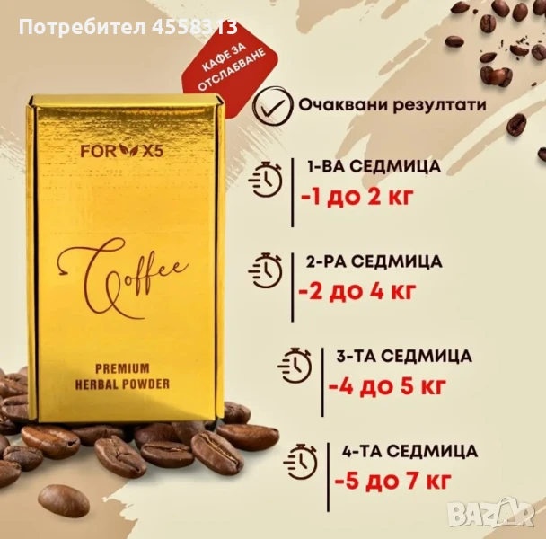 кафе за отслабване for x 5, снимка 1