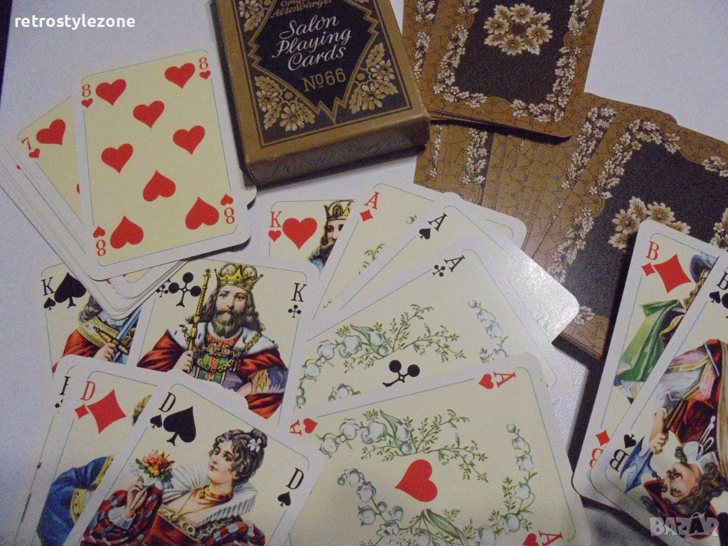 № 8436 Колекционерско тесте карти Salon Playing Cards №66   , снимка 1