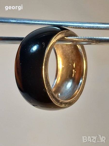 Италиански емайлиран сребърен пръстен , снимка 1