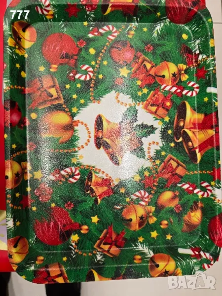метални коледни подноси табли, снимка 1