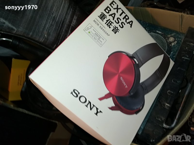 sony-red headphones 1606221128, снимка 1
