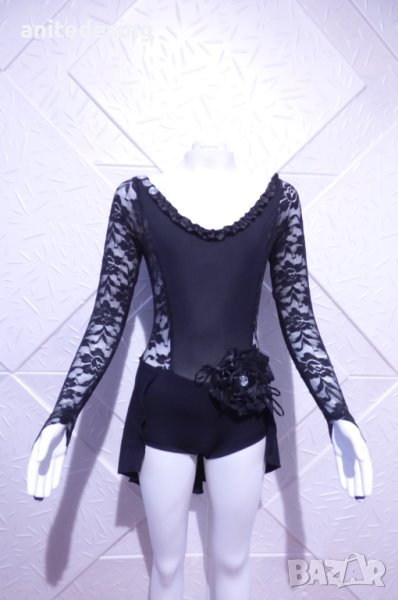 Черна рокля за спортни танци, снимка 1