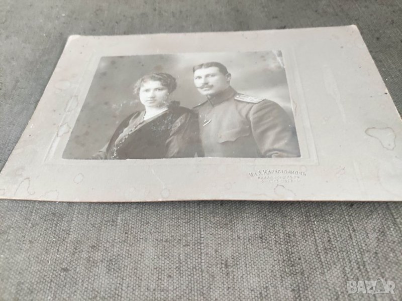 Продавам стара снимка Майор 27 полк фото Ив. Карастоянов, снимка 1