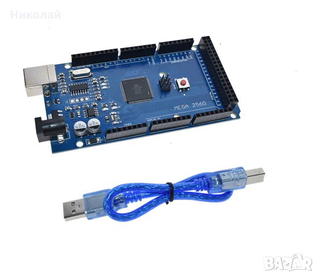 Ардуино Мега 2560 CH340 с кабел , Arduino Mega, снимка 1