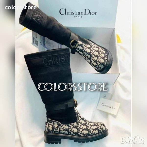 Черни ботуши велур Cristian Dior код VL176, снимка 1