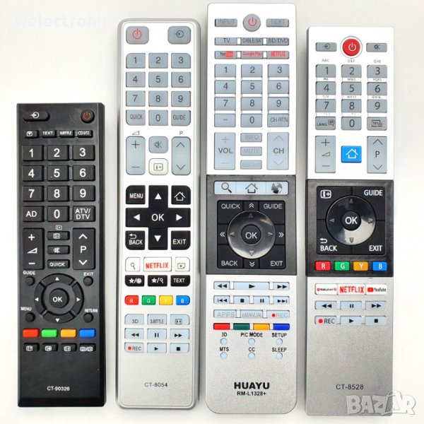 Дистанционно за телевизор TOSHIBA, снимка 1