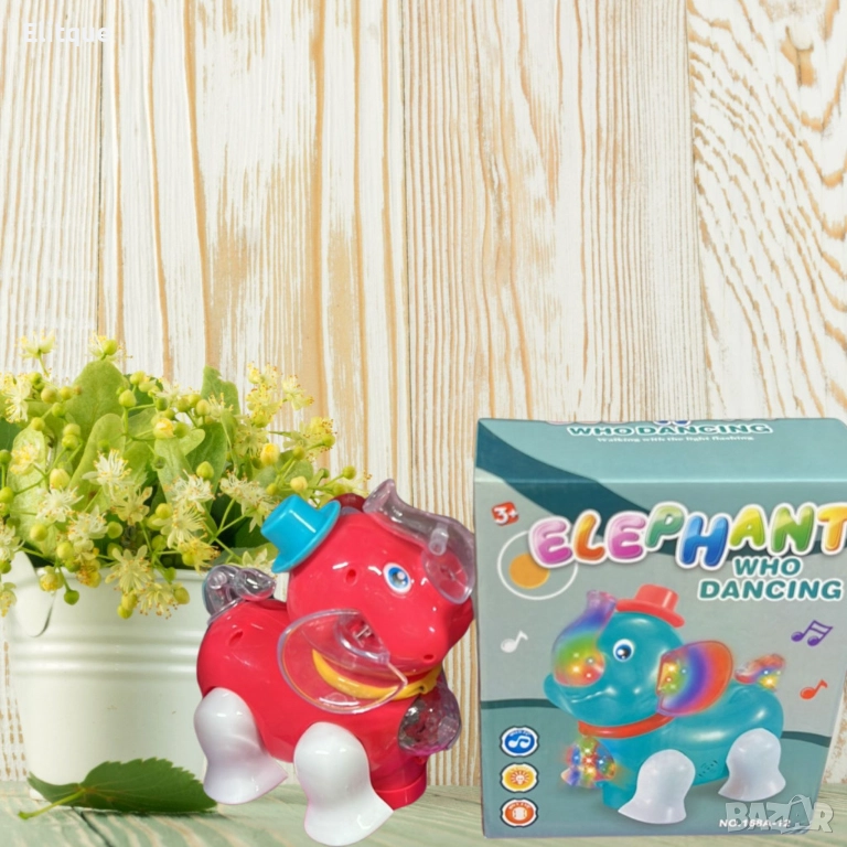 Интерактивен слон с музика и светлини, снимка 1