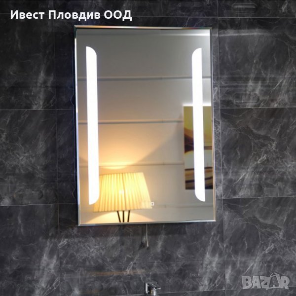 Огледало за баня с вградено LED осветление и “Touch screen” , снимка 1