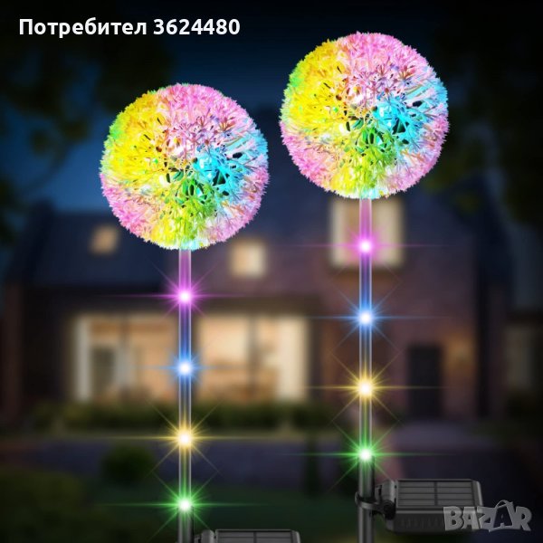 Глухарче градинска лампа, снимка 1