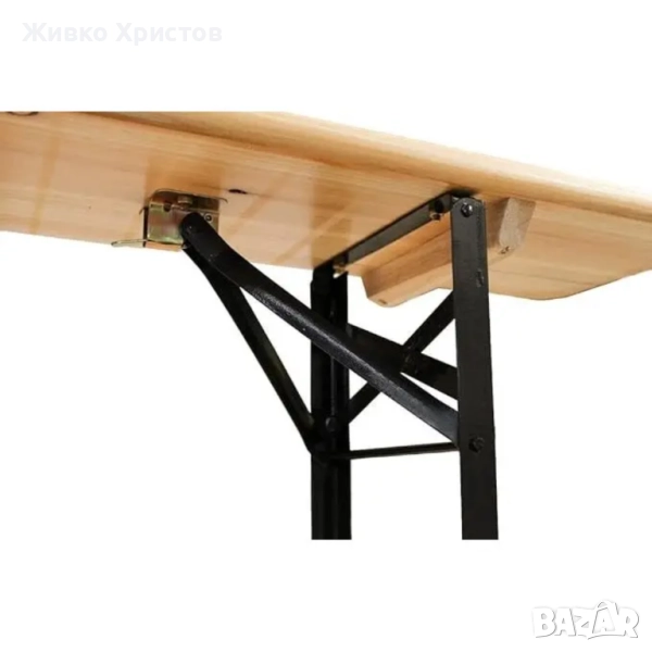 Крак за сгъваема пейка на бирен сет, снимка 1
