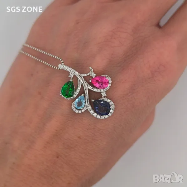 Супер Висулка с Естествени Камъни , снимка 1