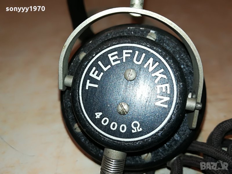 telefunken eh420 4000ohm old germany headphones 0108212135, снимка 1