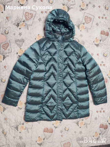 Зимно яке маслено зелено, снимка 1