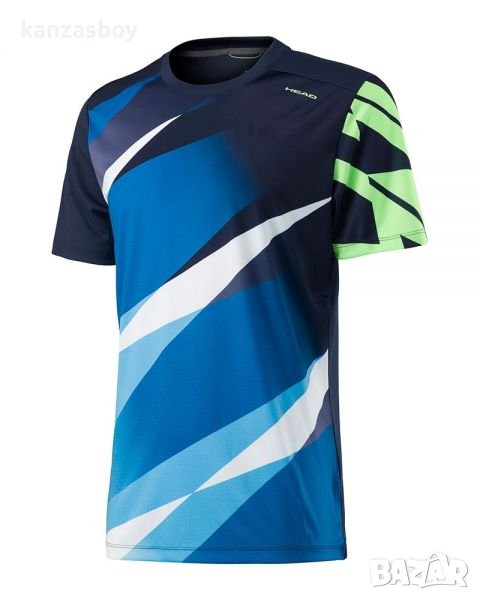 HEAD VISON GRAPHIC BLUE T-SHIRT - страхотна мъжка тениска КАТО НОВА, снимка 1