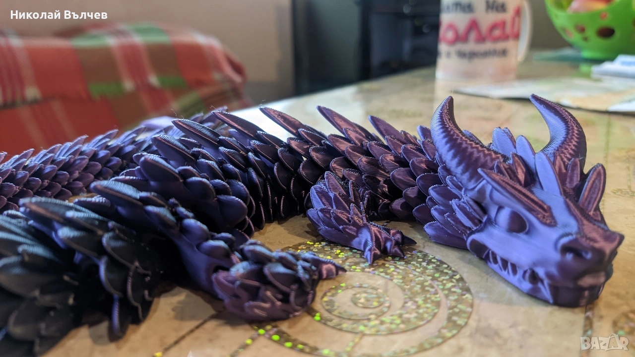 Артикулиращ Дракон! Уникален цвят!, снимка 1