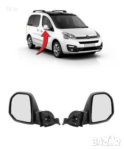 Огледало за PEUGEOT PARNER 2008, CITROEN BERLINGO 2008-Шофьорска или Пасажерска страна, снимка 1