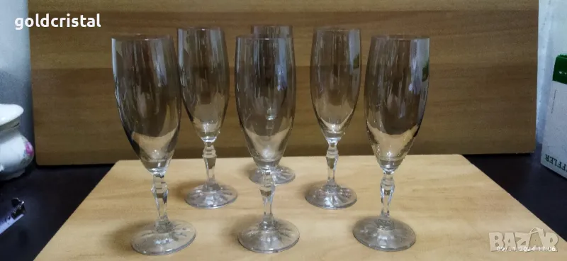 ретро кристални чаши , снимка 1
