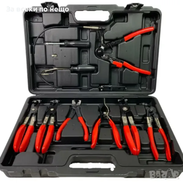 Клещи за скоби за водни съединения 9 части HAWEK, снимка 1