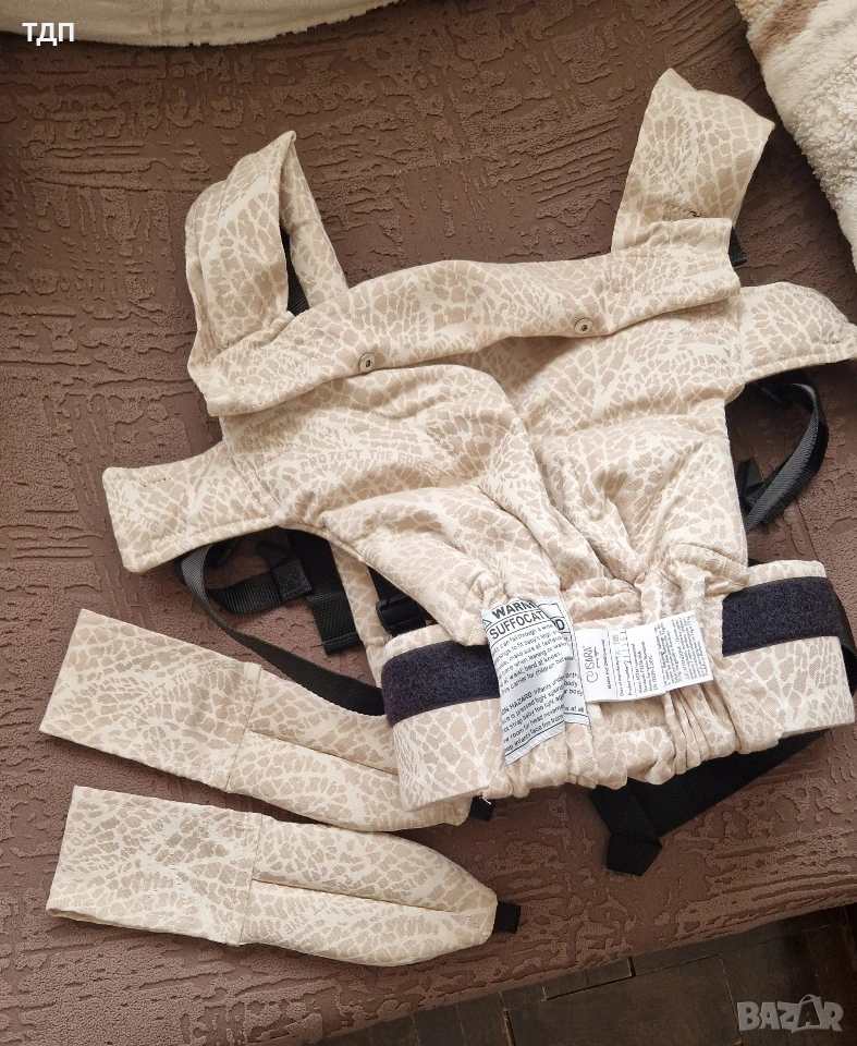 Ергономична раница Isara The One регулируема слингова лимитирана WWF бежова , снимка 1