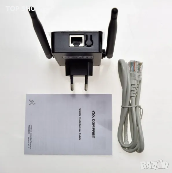 comfast cf-wr302s Оригинален 300mbps WiFi Range Extender Двойна антена Усилвател на WiFi сигнала, снимка 1