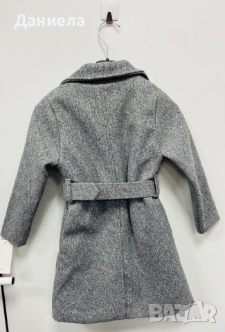 Дебело палто с колан и портомоне, снимка 3 - Детски якета и елеци - 42940289