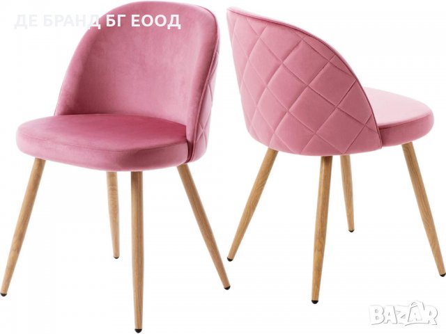 Столове / Комплект от два трапезни стола с мека седалка и облегалка МОДЕЛ 52 